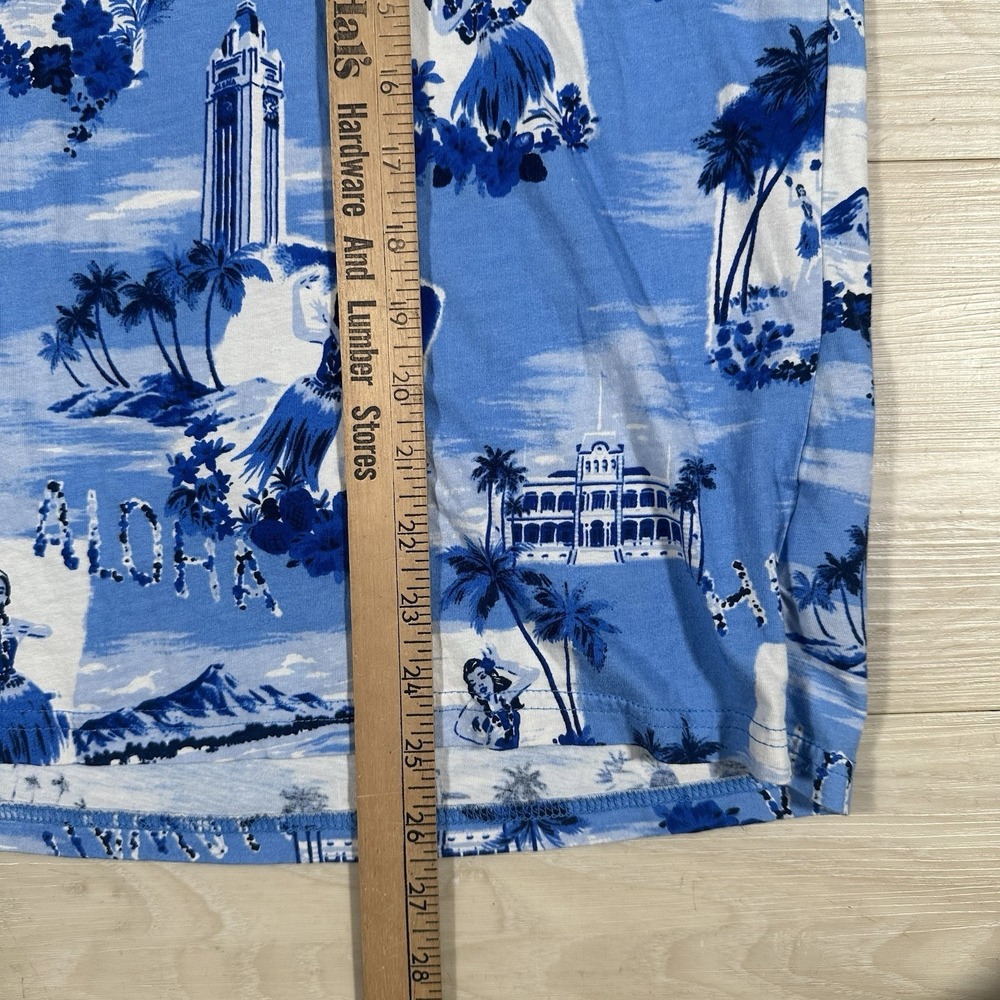 Polo‎ Ralph Lauren Shirt Mens Medium Blue Hooded Aloha Hawaii Floral Vacation - Picture 6 of 7